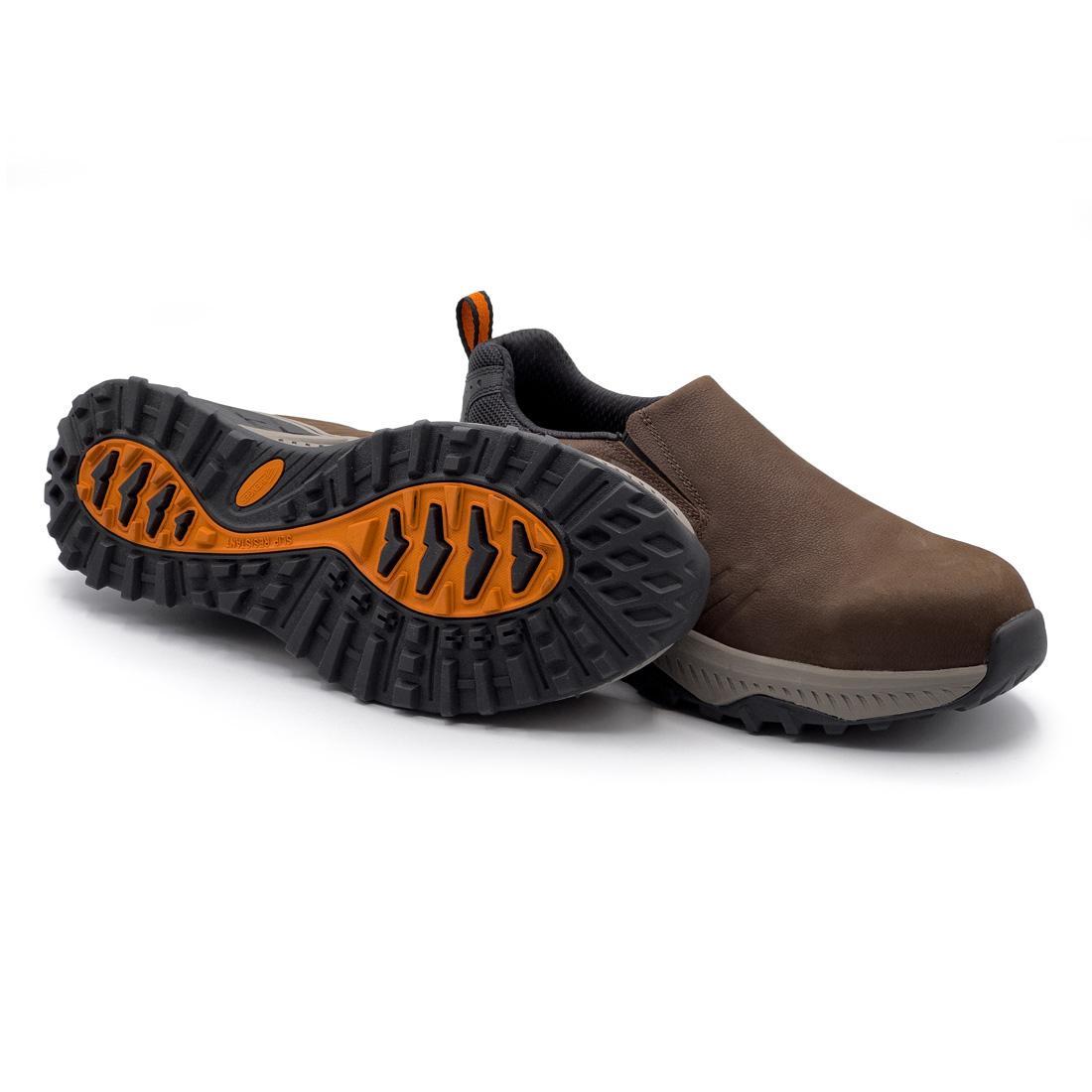 Summit Trail SD 10 Composite Toe Work Shoes for Men - Dark Brown Safety Boots for Construction, Hiking & Outdoor Work - ASTM F2413 Certified