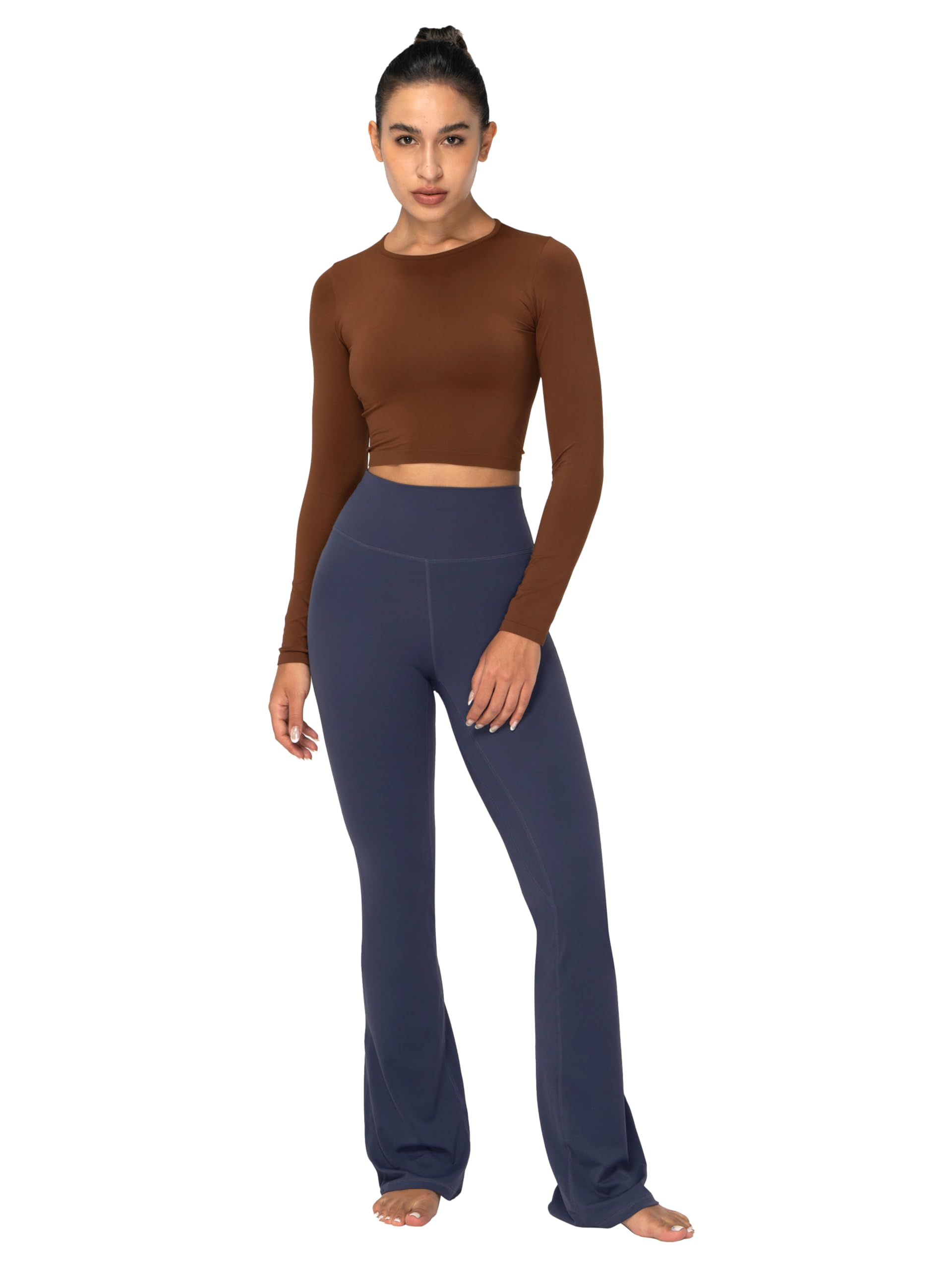 Sunzel Women's High Waist Bootcut Yoga Pants - Tummy Control Mini Flare Leggings for Gym, Workout & Casual Wear | Perfect for Pilates, Running & Everyday Comfort