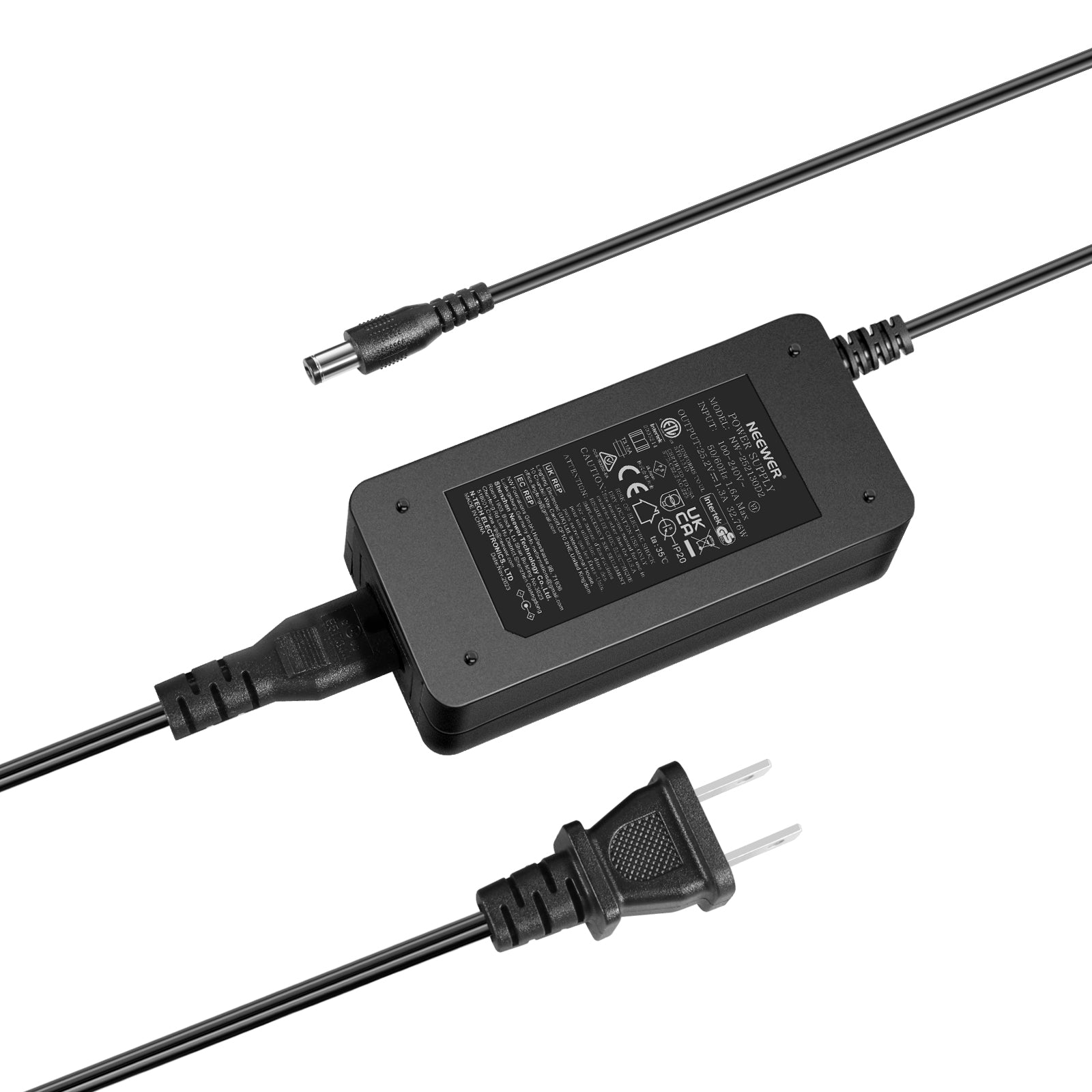 NEEWER NC Q4 Power Adapter & Cord Set - Compatible with NEEWER NC Q4 LED Light Panels - Perfect for Photography, Video Studio & Home Lighting