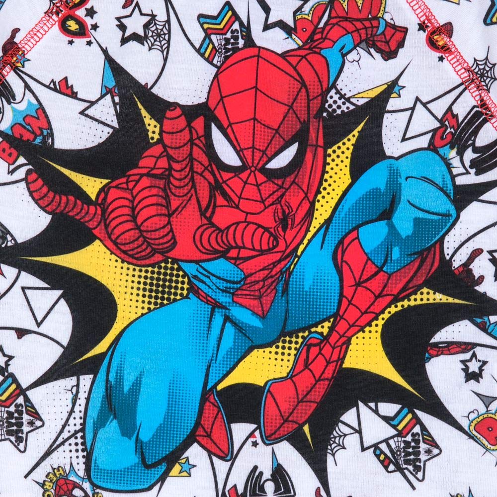 Marvel Spider-Man Boys' Pajama Set - Soft Cotton Short Sleeve Sleepwear for Kids | Perfect for Bedtime, Sleepovers & Superhero Adventures
