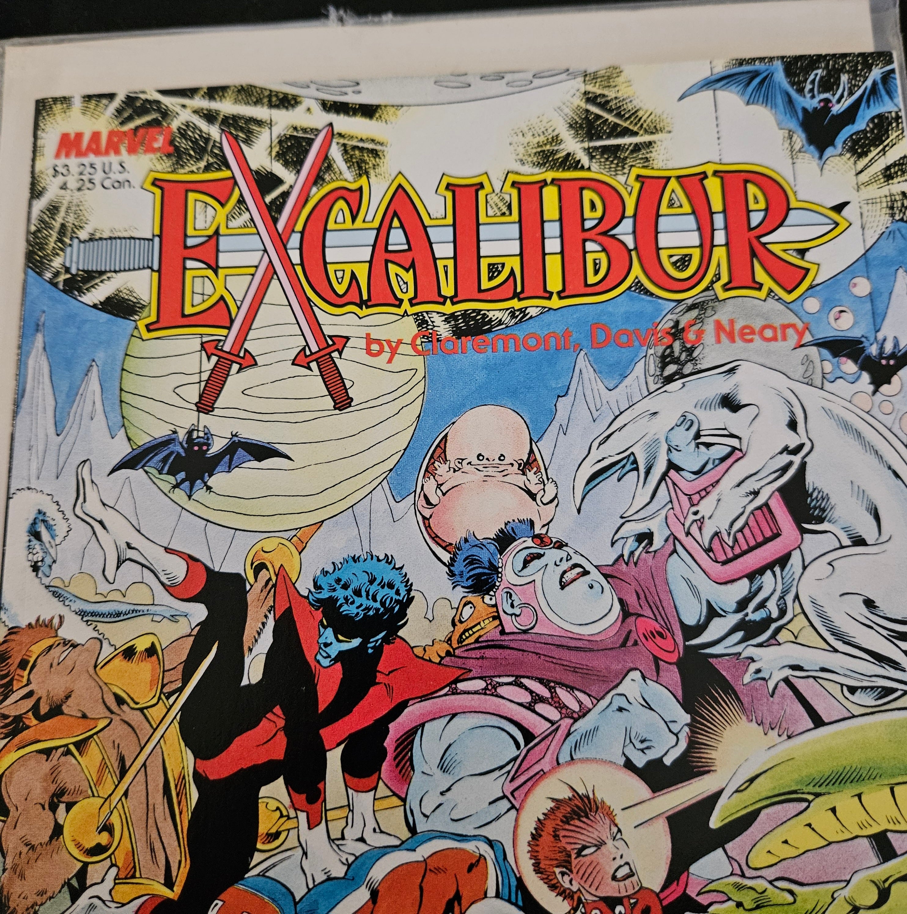 Excalibur: The Sword is Drawn (1988) Marvel Graphic Novel | First Appearance of Captain Britain | Near Mint Condition | Collectible Comic Book | Perfect for Marvel Fans & Comic Collectors | ISBN: 0-87135-337-7
