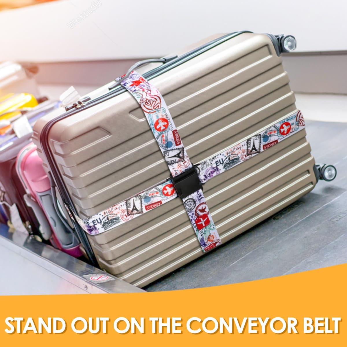 Adjustable Luggage Strap for Suitcases - 1.96