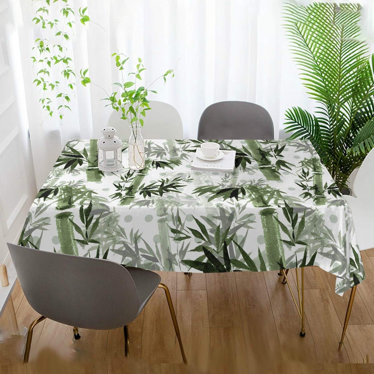 Premium Green Bamboo Tablecloth 54