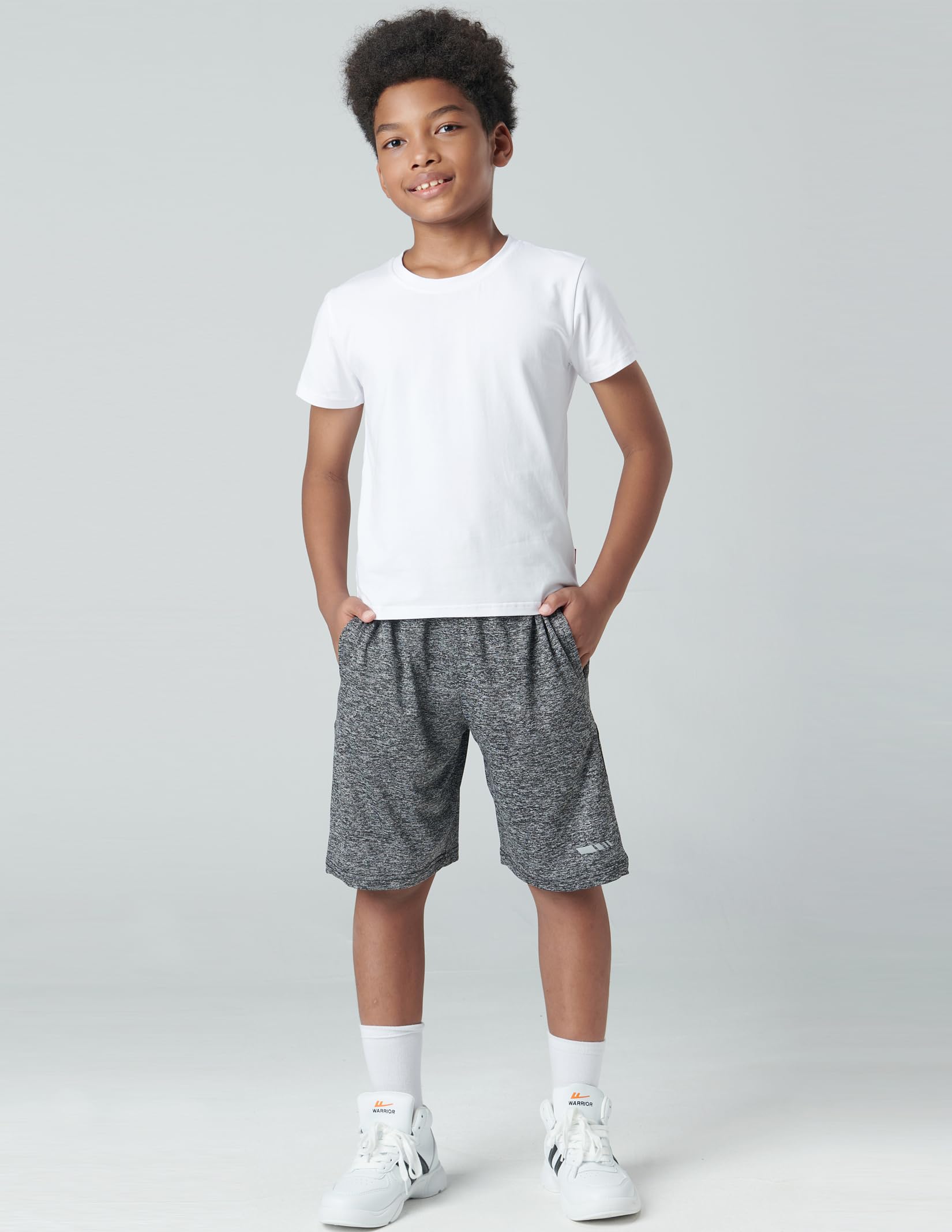 Liberty Imports 5 Pack Boys' Athletic Basketball Shorts - Quick Dry Mesh Gym Shorts with Pockets for Youth Sports & Casual Wear | Perfect for Basketball, Running, and Everyday Active Lifestyle