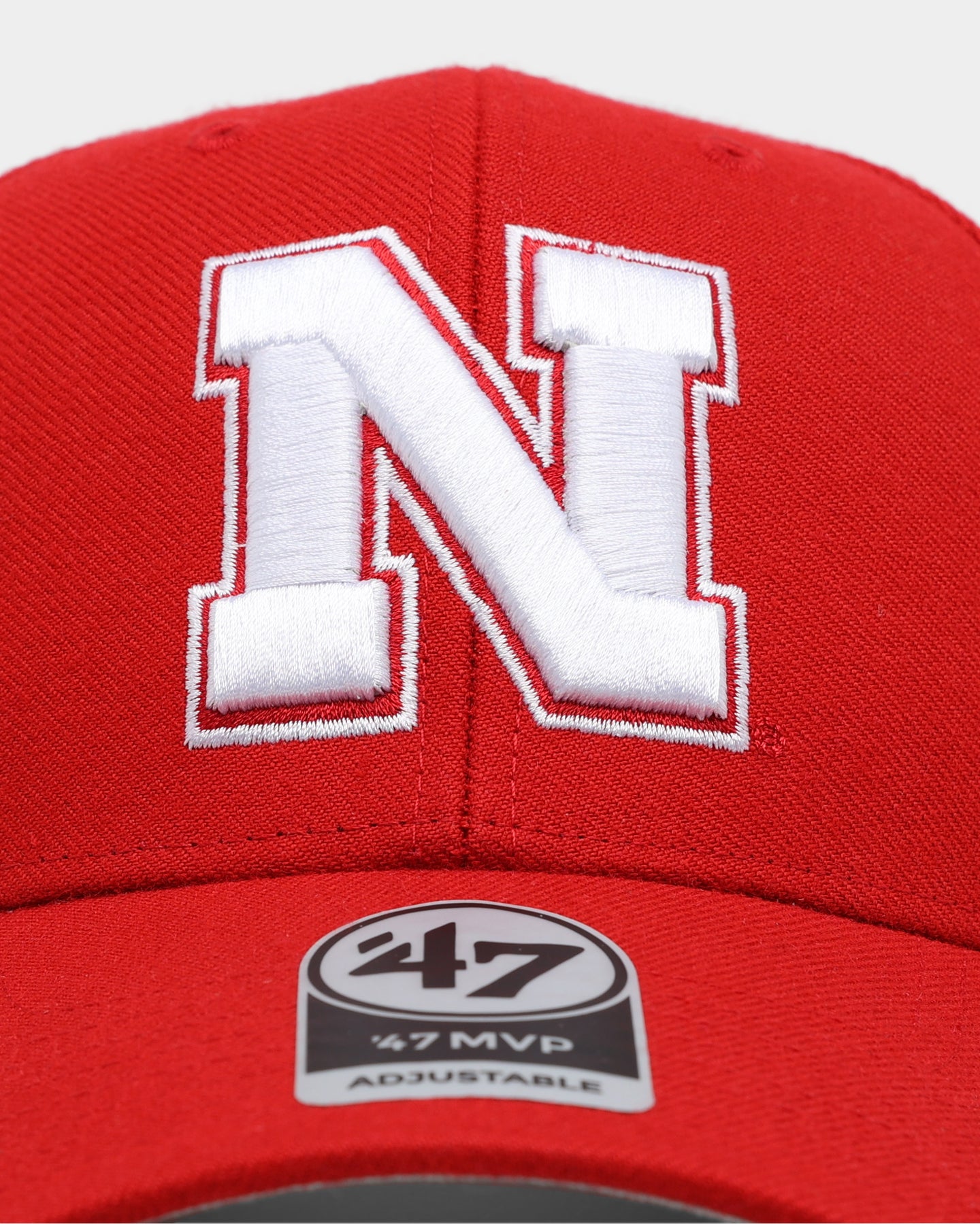 47 Brand Nebraska Cornhuskers '47 MVP Strapback Adjustable Hat - Red - Perfect for Game Day, Tailgating & College Football Fans