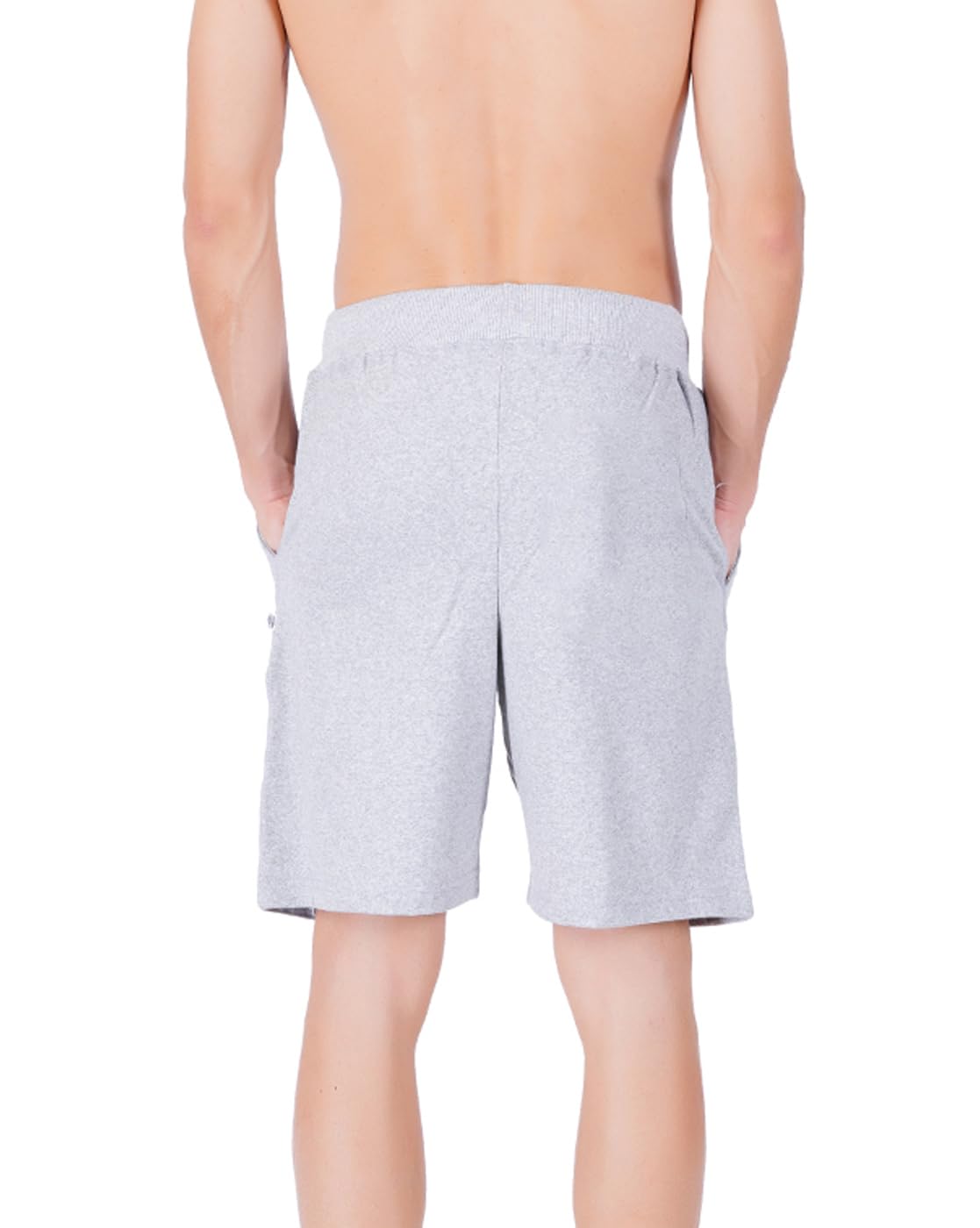 Hotfits Men's Casual Printed Cotton Elastic Waist Shorts - Breathable Workout Running Shorts with Pockets for Gym, Jogging & Summer Outdoor Activities