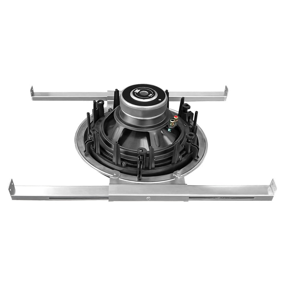 OSD Black 10-Inch In-Ceiling Subwoofer with Long Excursion Graphite Woofer - 200W Power with Ceiling Bracket - Perfect for Home Theater, Dolby Atmos Systems & Multi-Room Audio
