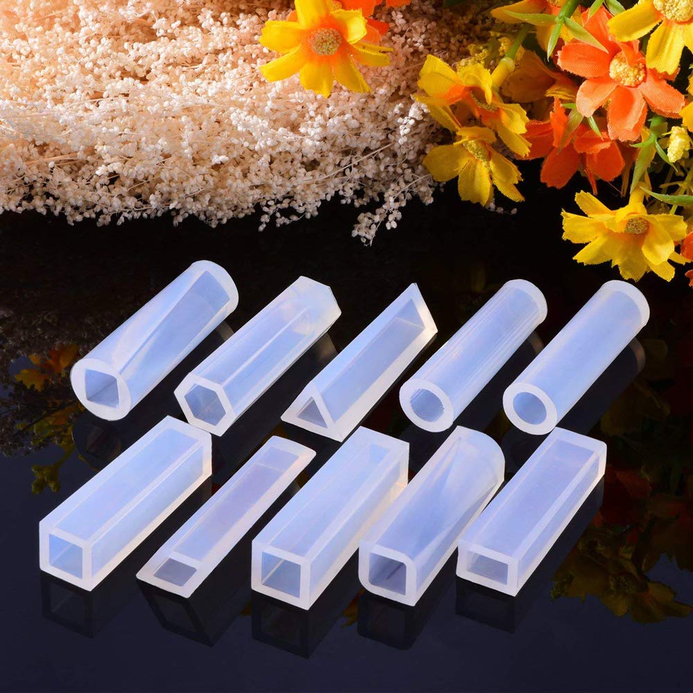 19 PCS Silicone Resin Molds for Pendants & Jewelry Making - DIY Epoxy UV Resin Casting Molds for Necklace, Keychain & Home Decor Crafts - Perfect for Beginners & Professional Artisans