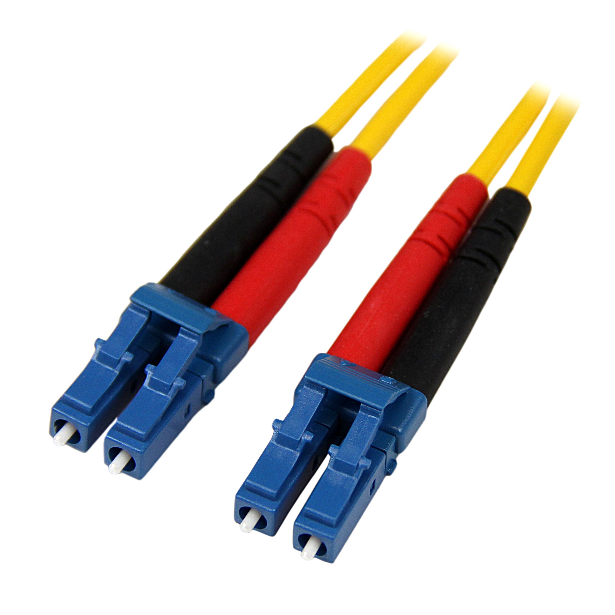 StarTech.com 1m Fiber Optic Cable - Single-Mode Duplex 9/125 LSZH LC to LC Patch Cable - High Speed Network, Data Center, Server Room & Telecom Applications
