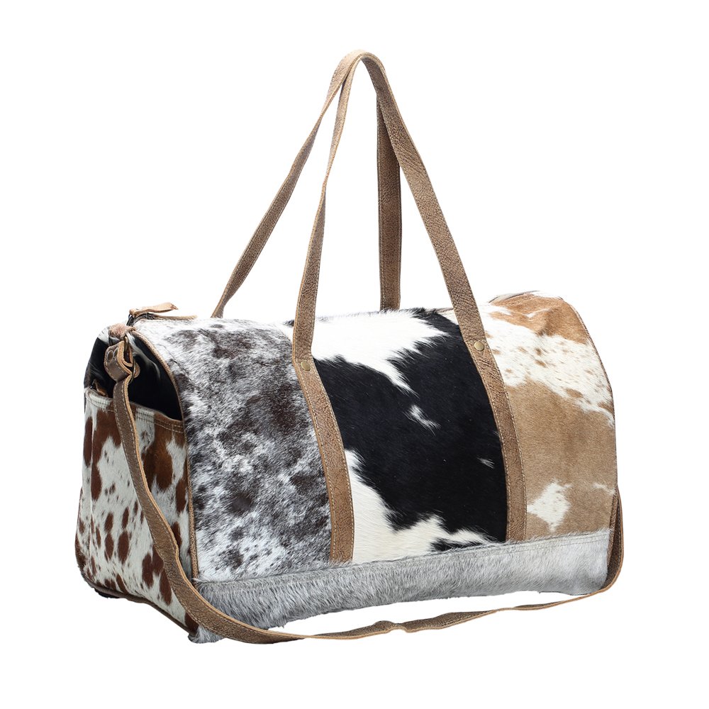 Premium Myra Cowhide Leather Travel Bag S-1159 - Durable & Stylish Carry-On for Business Trips, Weekend Getaways & Airplane Travel