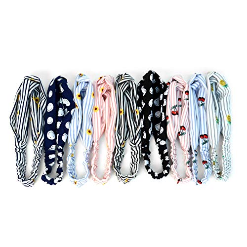 Nollia Women's Headband Multipack - Soft Stretch Hair Bands for Women & Girls, Non-Slip Comfort Headwraps for Workout, Yoga, Running, Sports & Everyday Use