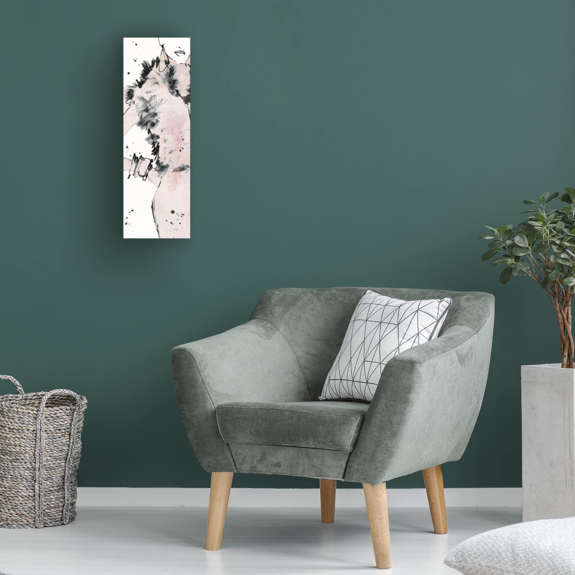 Anne Tavoletti 'Fashion Strokes VIII Pastel' Canvas Wall Art Print - Modern Abstract Fashion Painting for Living Room, Bedroom & Office Decor