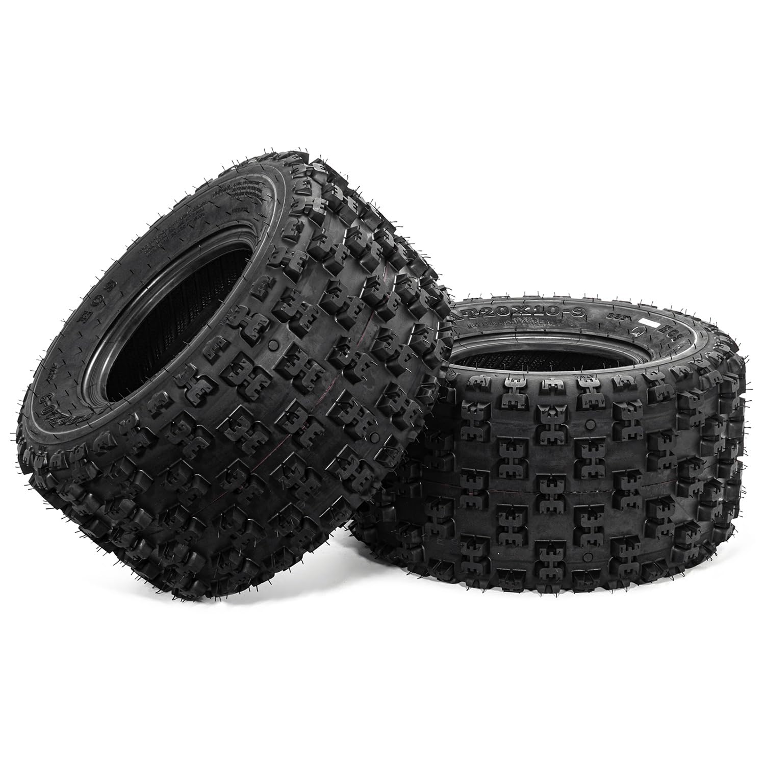 FORERUNNER 20x10-9 ATV UTV Tires - Sport Rear All Terrain 6 Ply Tubeless Tires (Pack of 2) - Perfect for Off-Roading, Mudding & Trail Adventures
