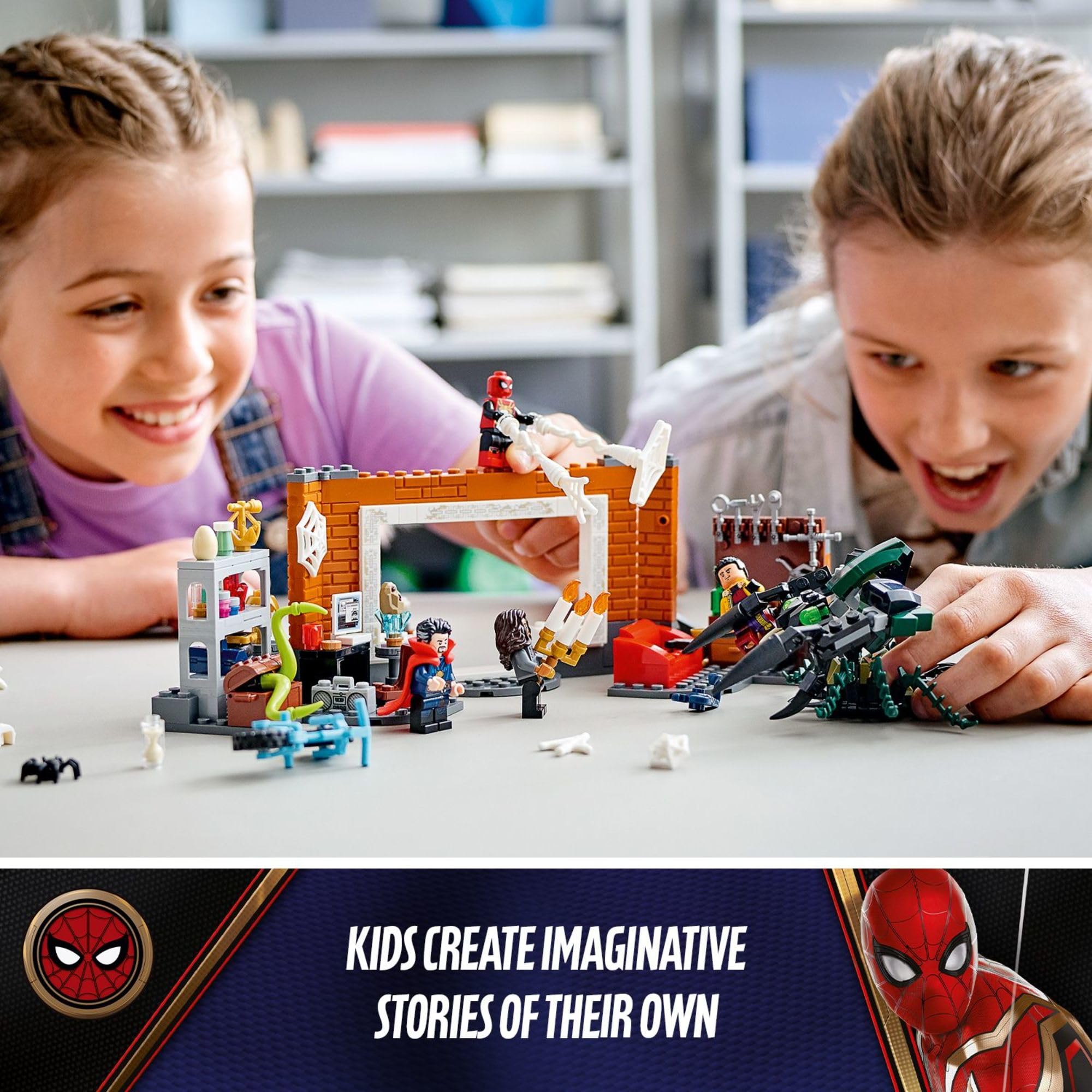 LEGO Marvel Spider-Man at The Sanctum Workshop 76185 Building Kit (355 Pieces) – Superhero Toy for Kids & Collectors – Perfect for Creative Play & Marvel Fan Gifts