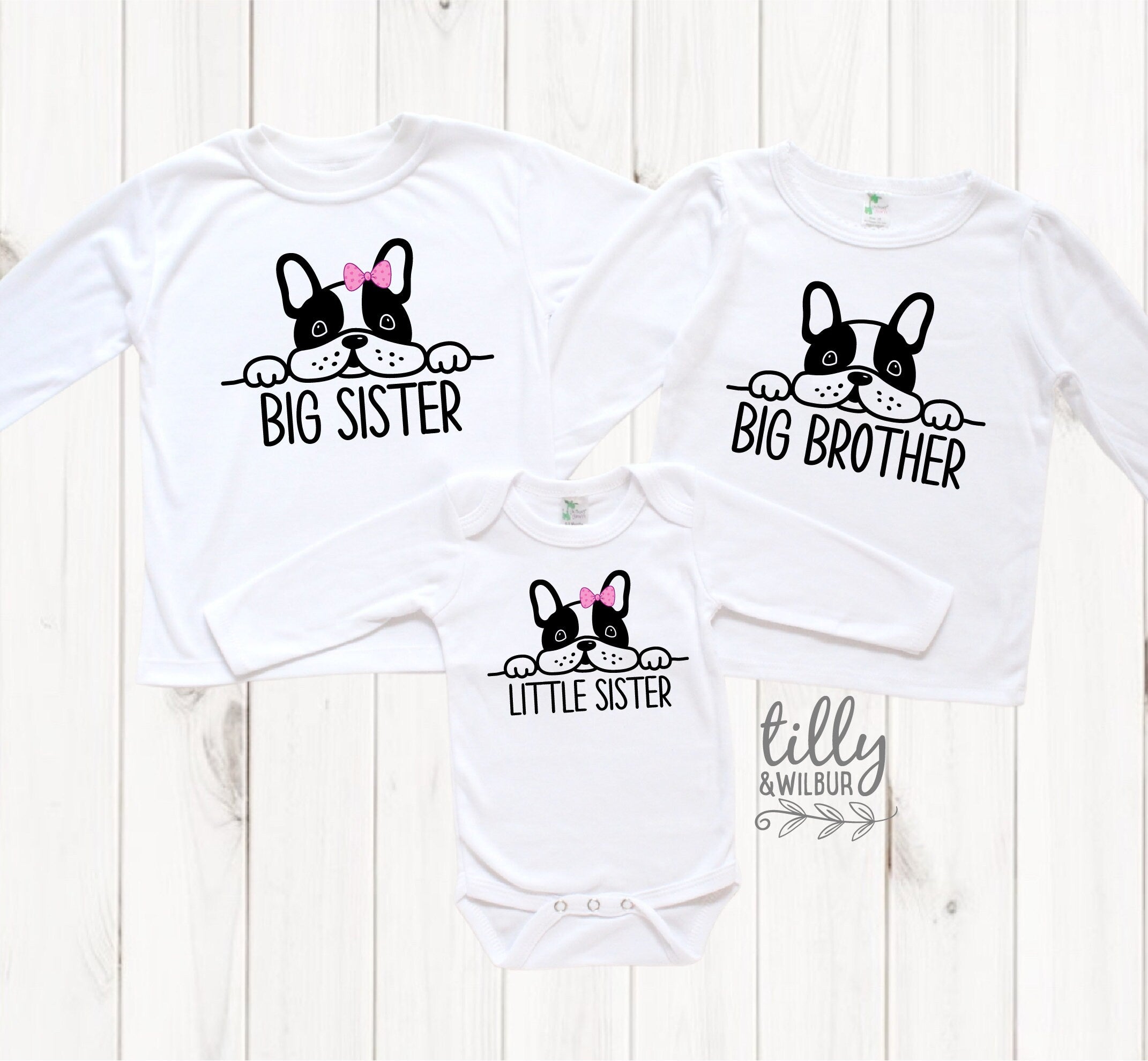 Big Sister Little Brother Matching Outfits - Cute Sibling Coordinating Clothes for Family Photos & Special Occasions