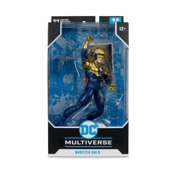 DC Multiverse Booster Gold 7-Inch Action Figure - Futures End Edition | Collectible DC Comics Superhero Toy for Display & Play