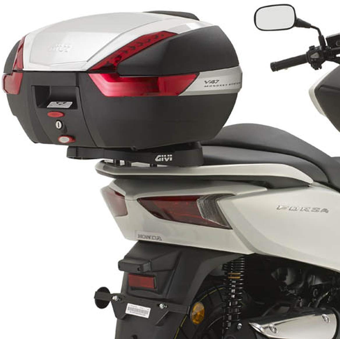 GIVI SR1123MM Motorcycle Monolock Rack - Universal Fit for Most Bikes, Durable Aluminum Construction - Perfect for Commuting, Touring & Adventure Riding