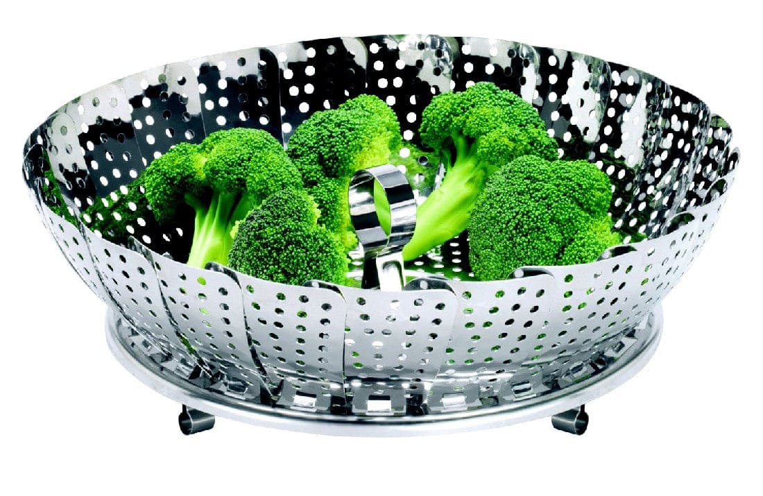Avanti Stainless Steel Steamer Basket Foldable 24cm - Perfect for Vegetables, Dumplings & Seafood | Healthy Cooking & Meal Prep