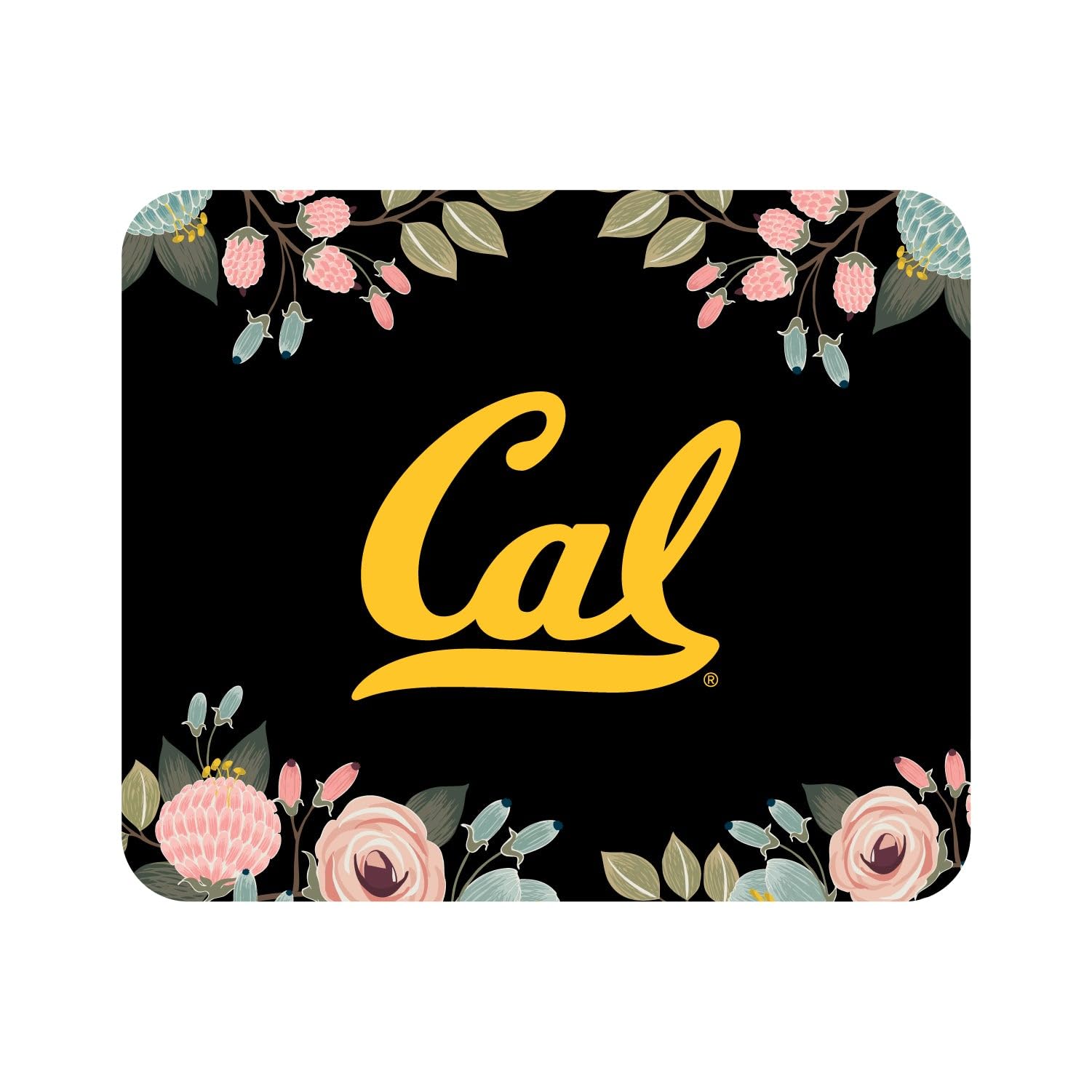 Premium Mouse Pad with Non-Slip Base - UC Berkeley Themed Fabric Gaming Mousepad (Standard/Floral Pink) for Office, Gaming & Computer Workstations