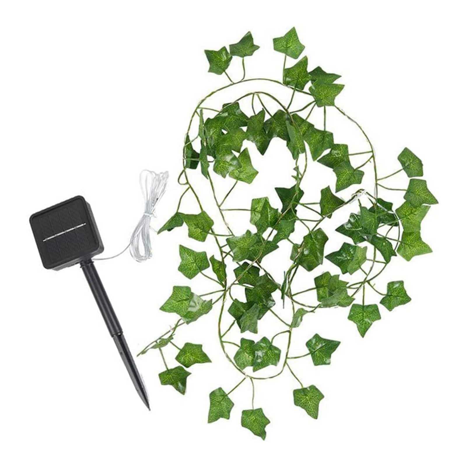 Solar Powered LED Maple Leaf Fairy String Lights - Waterproof Outdoor Garden Lights for Holiday, Party & Patio Decor - Perfect for Christmas, Halloween, Wedding & Backyard Lighting