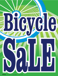 Custom Vinyl Window Sign for Bicycle Sale - Weatherproof & Eye-Catching Store Promotion Decal - Perfect for Retail Shops, Garage Sales & Outdoor Events