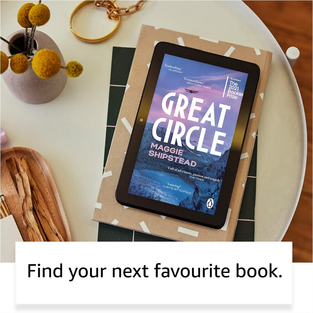 Amazon Fire 7 Tablet (32GB, Black, No Ads) with Fabric Cover & 2-Pack Screen Protectors - Perfect for Reading, Streaming & Travel