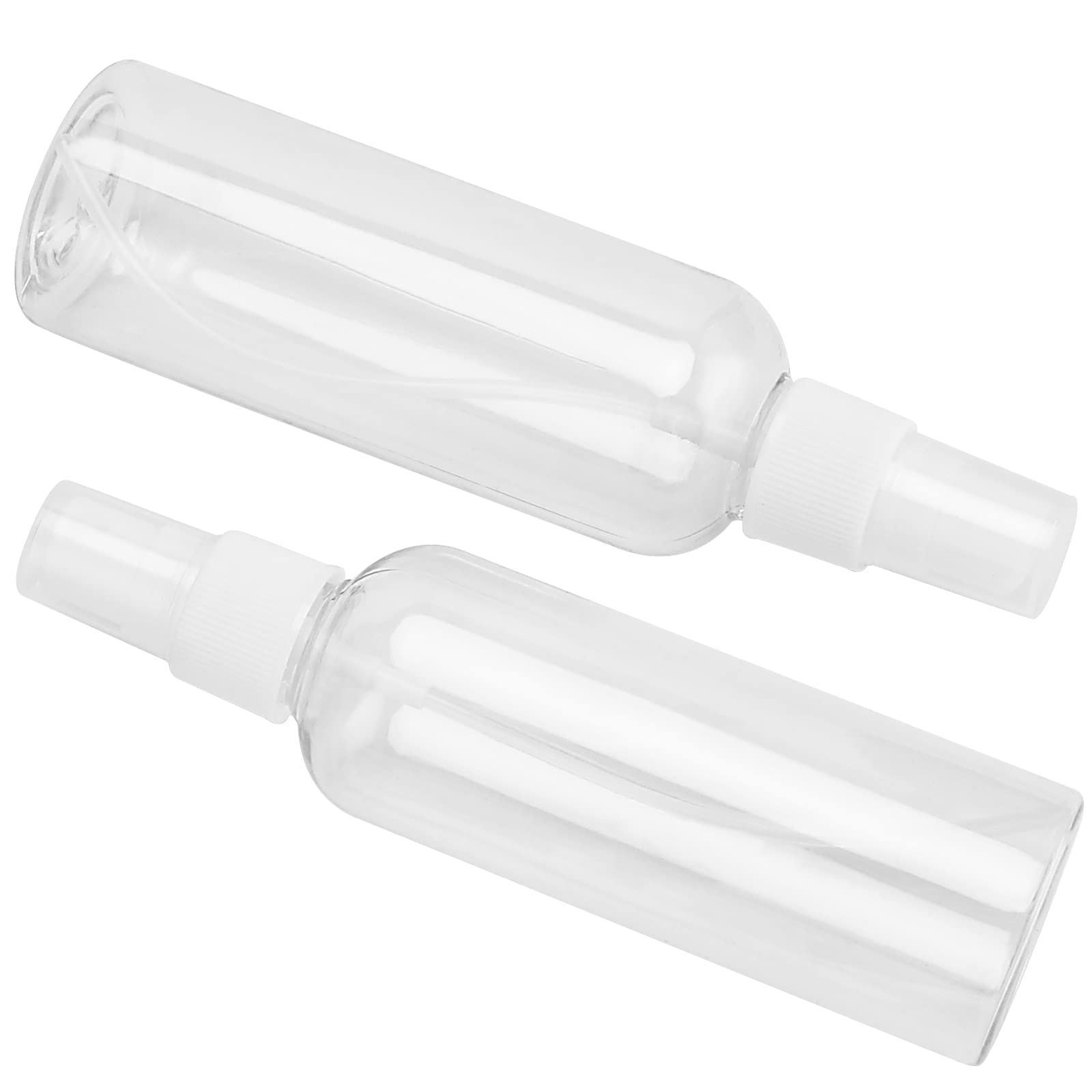 50 PCS 30ml (1oz) Clear Plastic Fine Mist Spray Bottles - Empty Refillable Travel Size Containers for Essential Oils, Hair Perfume, DIY Liquids | Perfect for Home, Salon & Travel Use
