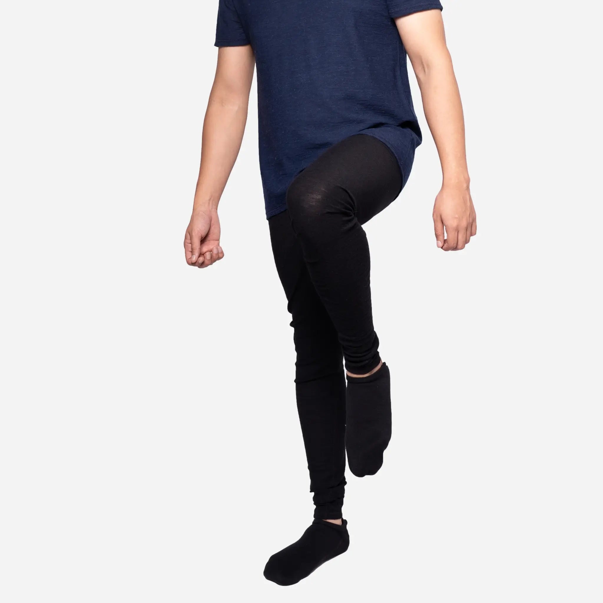 Ultralight Men's Alpaca Wool Leggings - 160 GSM Warm Thermal Base Layer for Hiking, Skiing & Winter Outdoor Activities
