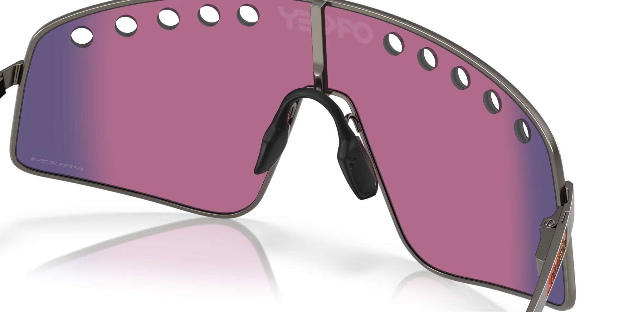 Oakley Sutro TI Sweep Matte Gunmetal Sunglasses with Prizm Road Lens - Ideal for Cycling, Running & Outdoor Sports
