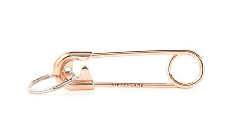 Kikkerland Safety Pin Keychain - Durable Stainless Steel Key Ring for Keys, Bags & Backpacks - Perfect for Travel, Hiking & Everyday Use