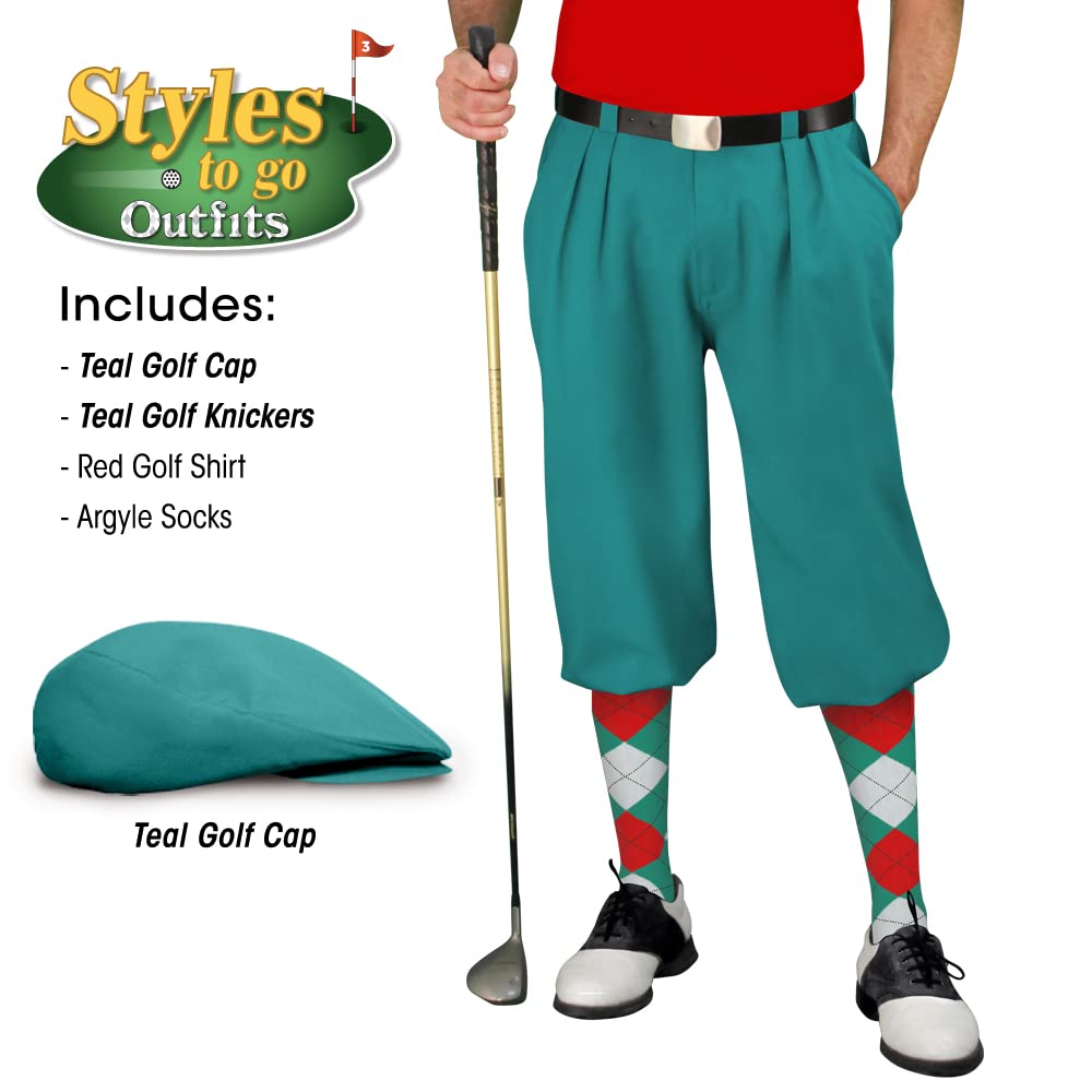 Styles To Go - Men's Complete Golf Outfit Set with Polo Shirt, Cap & Socks - Perfect for Golf Tournaments, Driving Range & Casual Wear