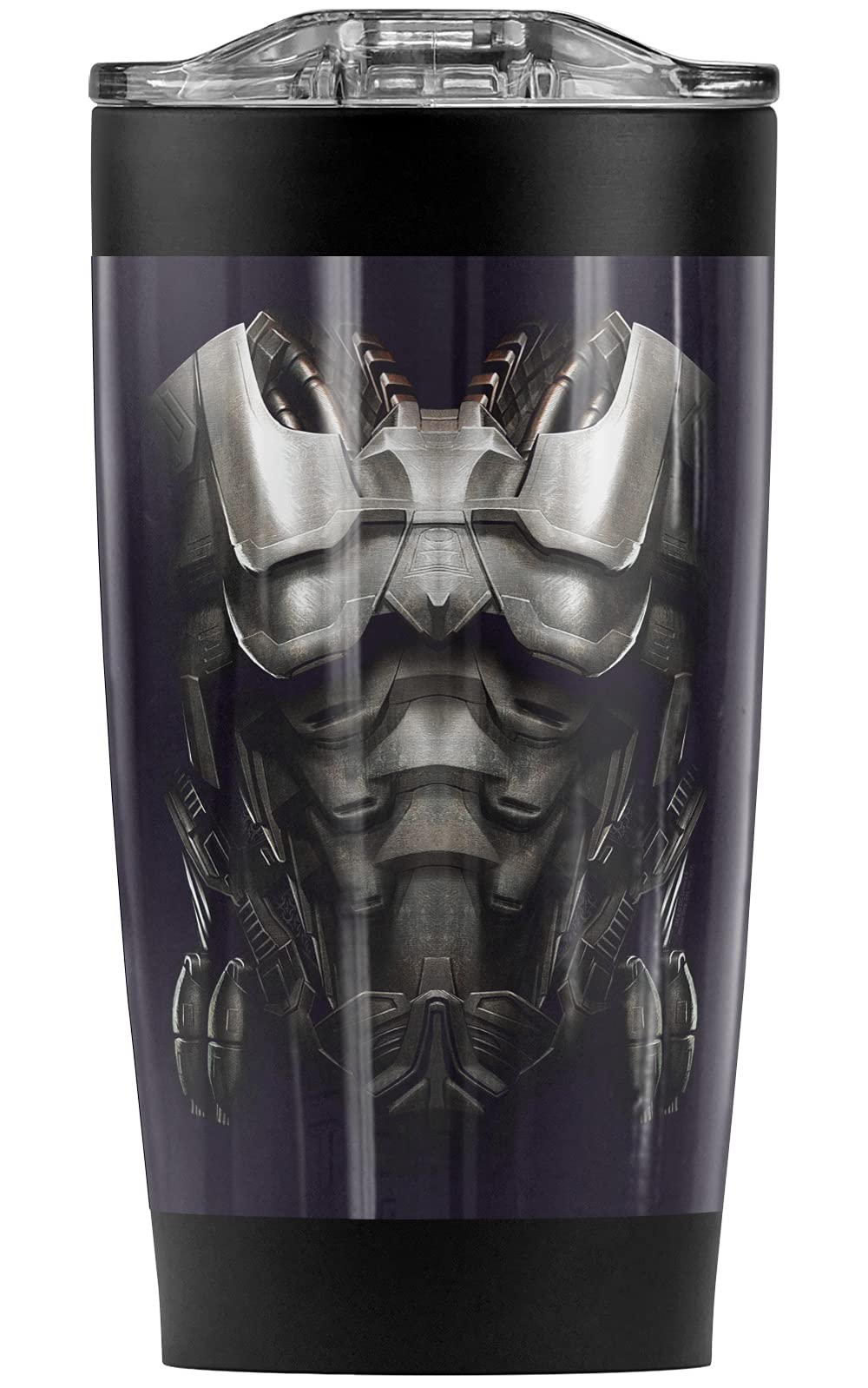 Superman Man of Steel Zod Armor 20oz Stainless Steel Tumbler - Vacuum Insulated Coffee Travel Mug with Leakproof Sliding Lid | Keeps Hot & Cold Beverages Perfect Temperature | Ideal for Office, Gym, Camping & Car Commutes