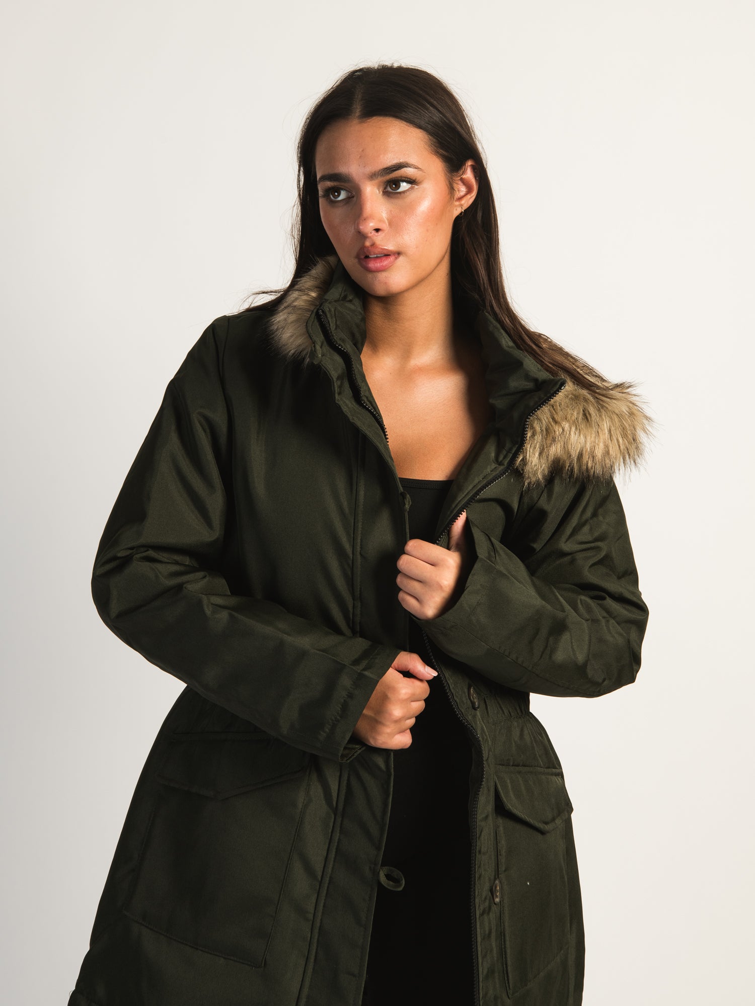 B.YOUNG ALICA Women's Winter Parka Jacket - Waterproof Windproof Warm Coat for Outdoor Activities, Hiking, and Snow Sports