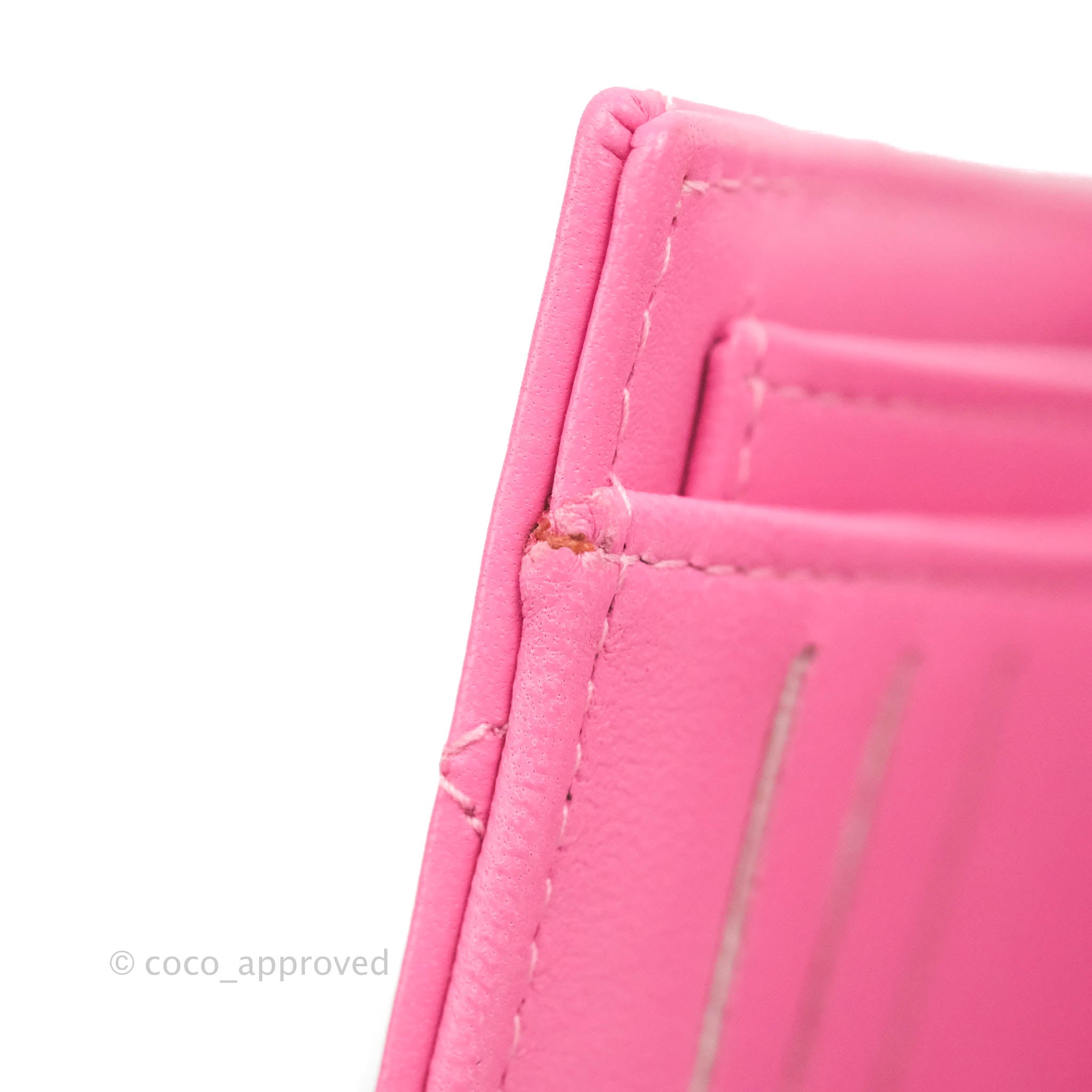 Chanel Classic Flap Wallet in Pink Lambskin Leather with Silver Hardware - Luxury Women's Wallet for Everyday Use & Special Occasions