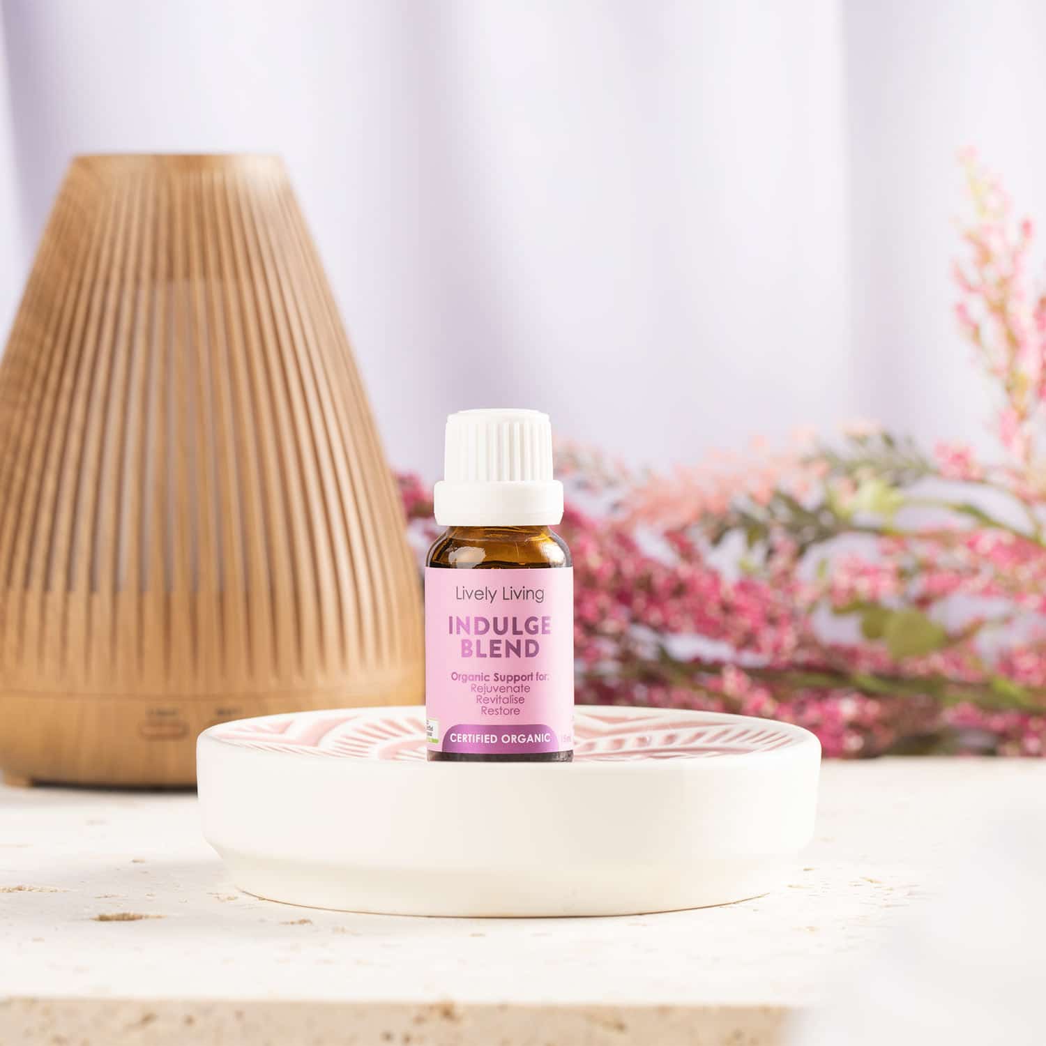 Indulge Organic Essential Oil 15ml - 100% Pure Therapeutic Grade Aromatherapy Oils for Diffuser, Massage & Relaxation - Lavender, Peppermint, Eucalyptus & More
