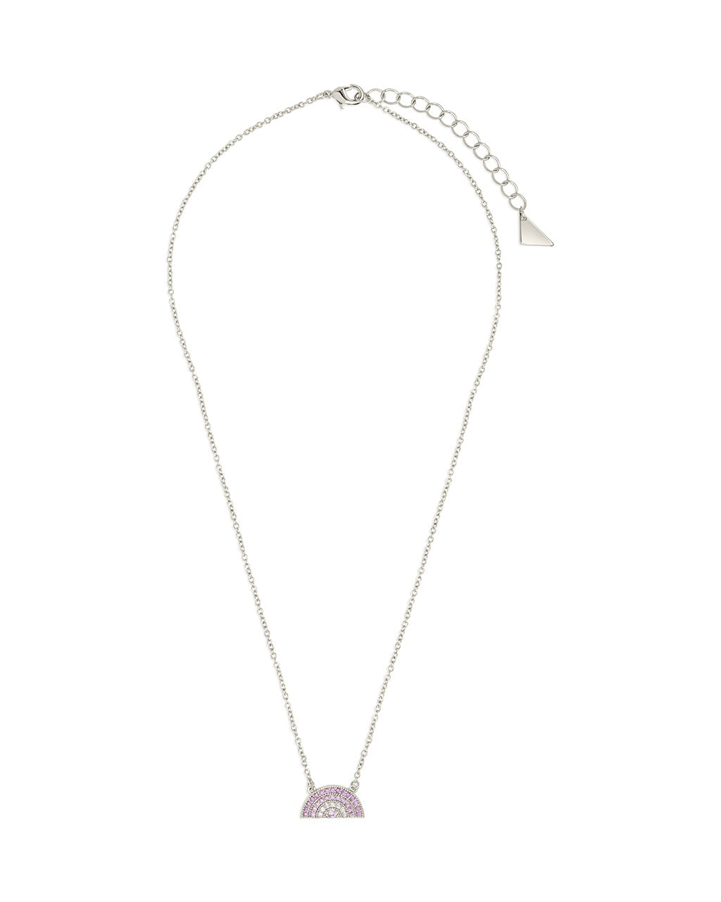 Rainbow CZ Pendant Necklace for Women - Elegant Cubic Zirconia Jewelry Gift for Birthday, Anniversary & Valentine's Day | Perfect for Parties, Weddings & Everyday Wear
