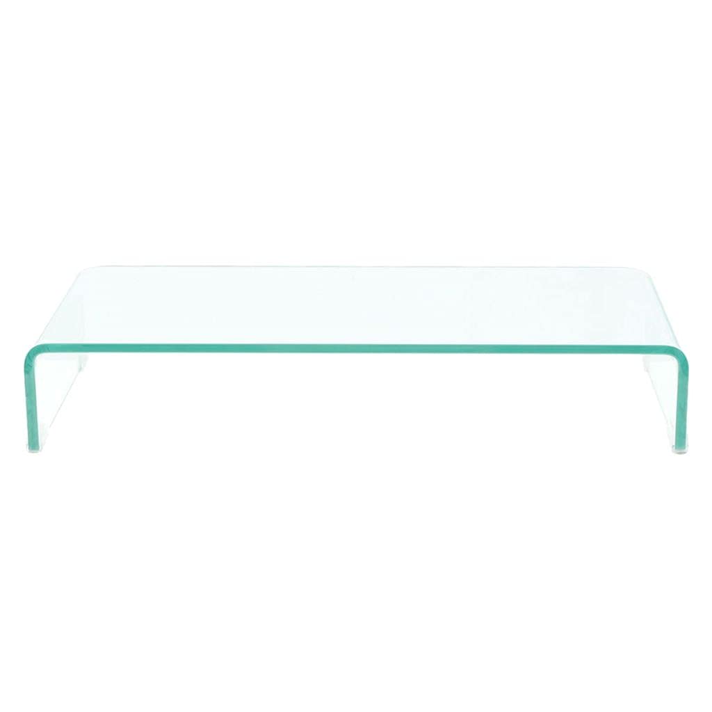Clear Glass Monitor Stand for Desk - 31.5