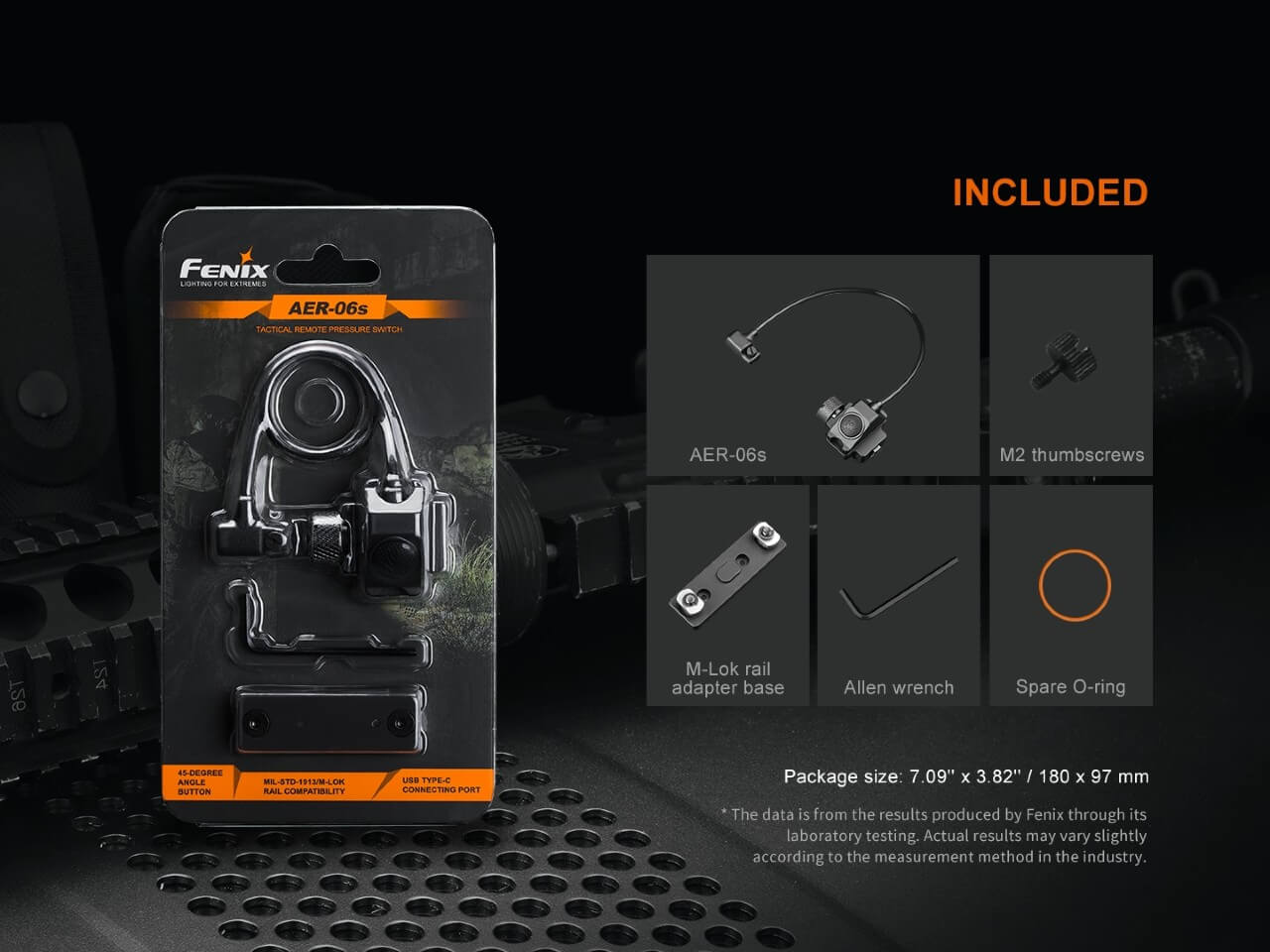 Fenix AER06S Tactical Remote Pressure Switch for Flashlights - Perfect for Hunting, Camping & Emergency Use