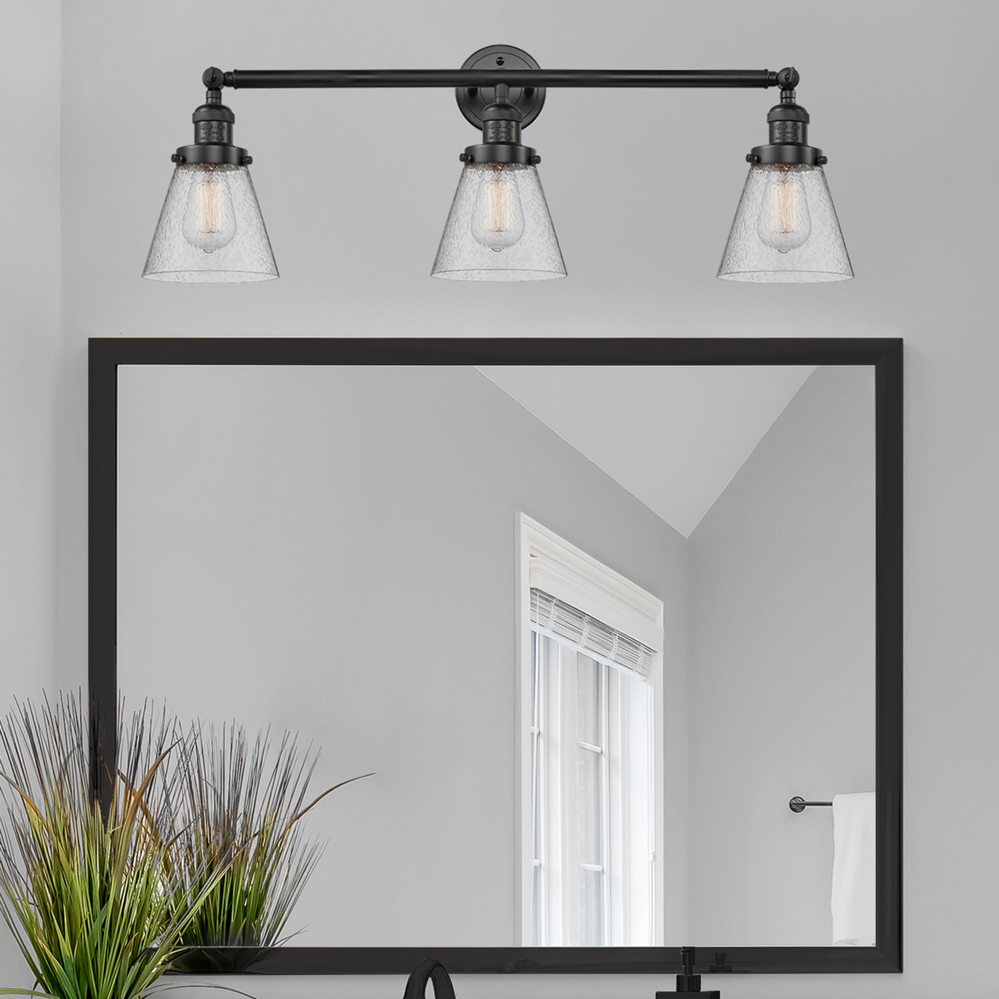 Innovations 205-PC-S-G62 3-Light Adjustable Bathroom Vanity Light Fixture in Polished Chrome - Perfect for Modern Bathroom, Powder Room & Spa Lighting Decor