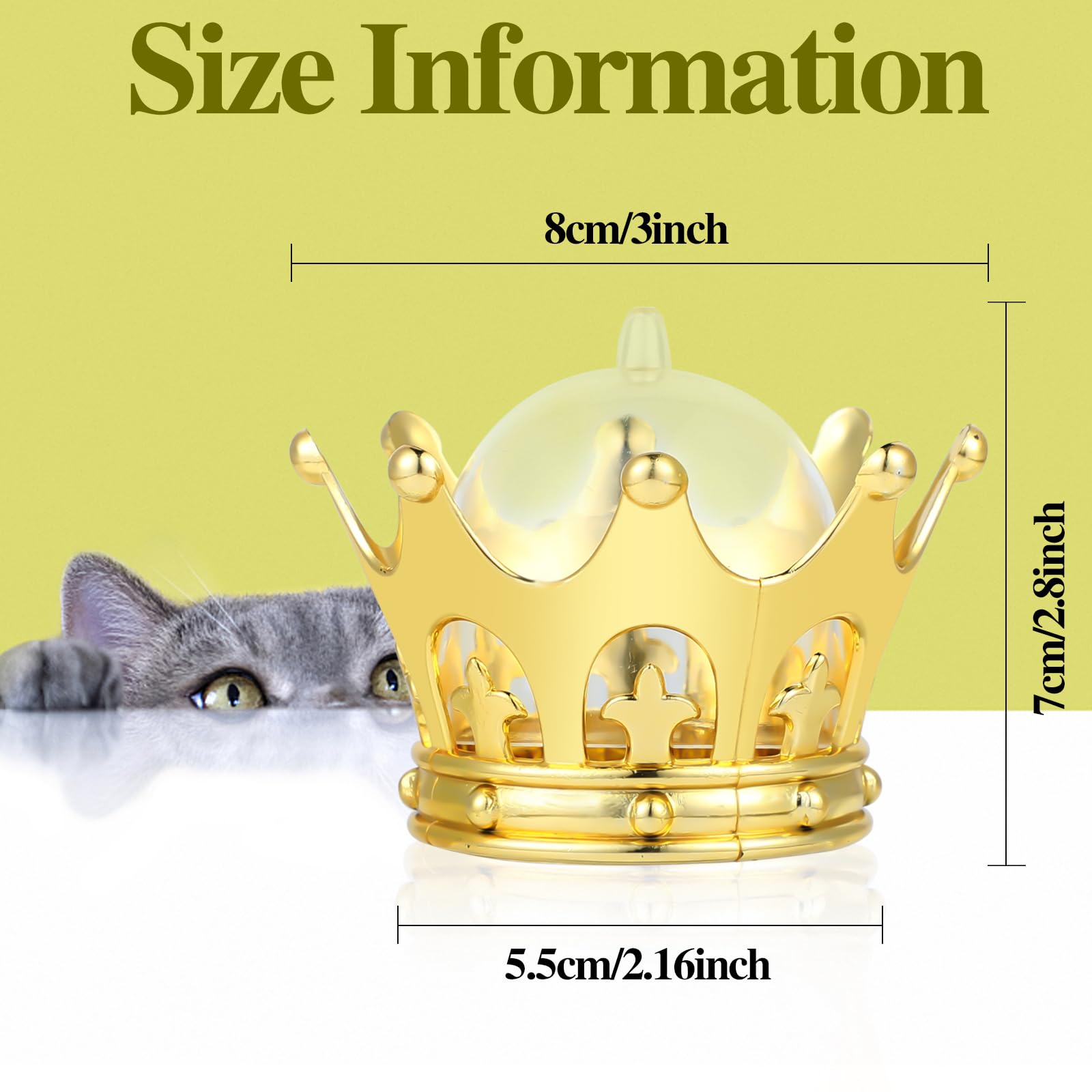 24-Piece Fillable Gold Crown Party Favors with Dome - Perfect for Birthday, Graduation & Celebration Decorations | JC Hummingbird JCHB | Great for Themed Parties, Photo Booths & Special Events