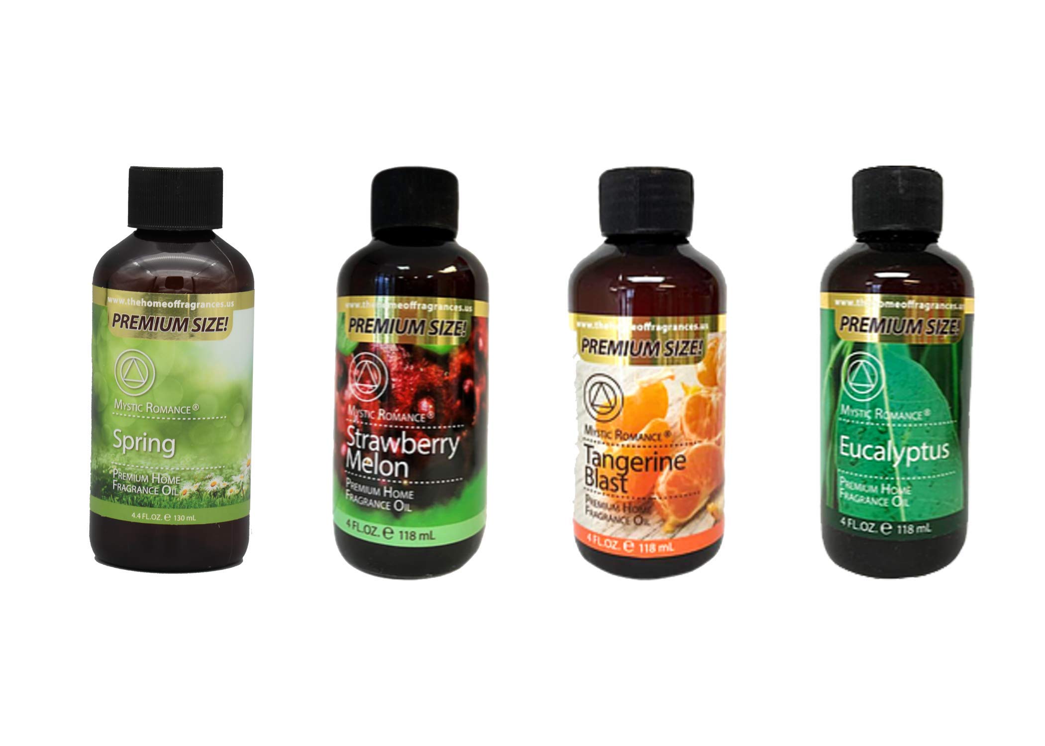 4 Pack of 4oz Fragrance Oils - Premium Essential Oils for Aromatherapy, Candles, Soap Making & Home Diffusers
