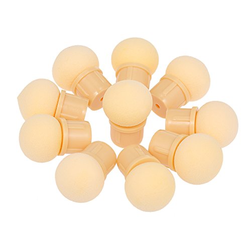 10Pcs Replaceable Round Sponge Heads for Manicure Gradient Blooming Brush - UV Gel Nail Art Tools for Professional Salon & Home Use | DIY Nail Design, French Manicure, Ombre Nails