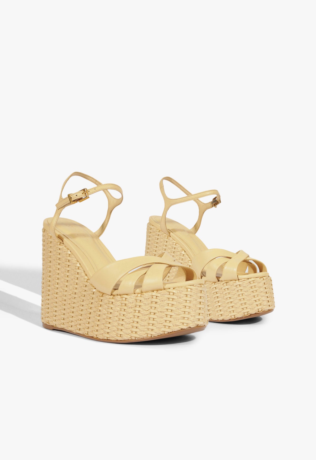Keefa Platform Leather Sandals for Women - 2.5 Inch Heel Height, Comfortable Strappy Summer Sandals with Ankle Strap | Perfect for Beach, Vacation, and Casual Outfits