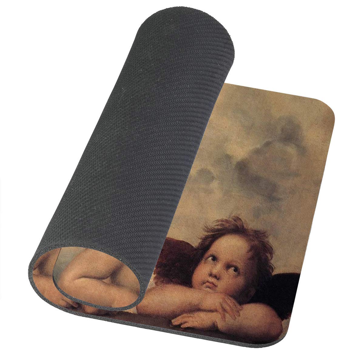 Raphael's Angels & Cherubs Art Print Mouse Pad - Non-Slip Neoprene Rubber Desk Mat for Computer & Laptop - Comfortable Gaming & Office Work Surface - Perfect for Home Office, Gaming Setup & Workspace Decor