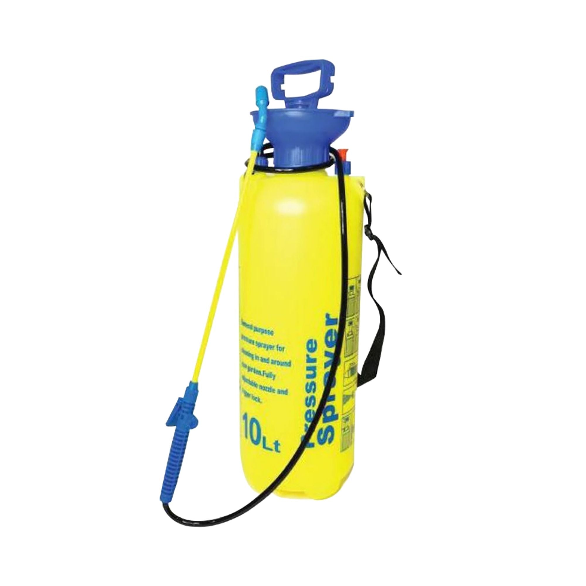 10L Pressure Sprayer - Heavy Duty Knapsack Garden Pump for Weed Killer, Fertilizer & Pesticides - Ideal for Yard, Lawn, Plants & Agricultural Use