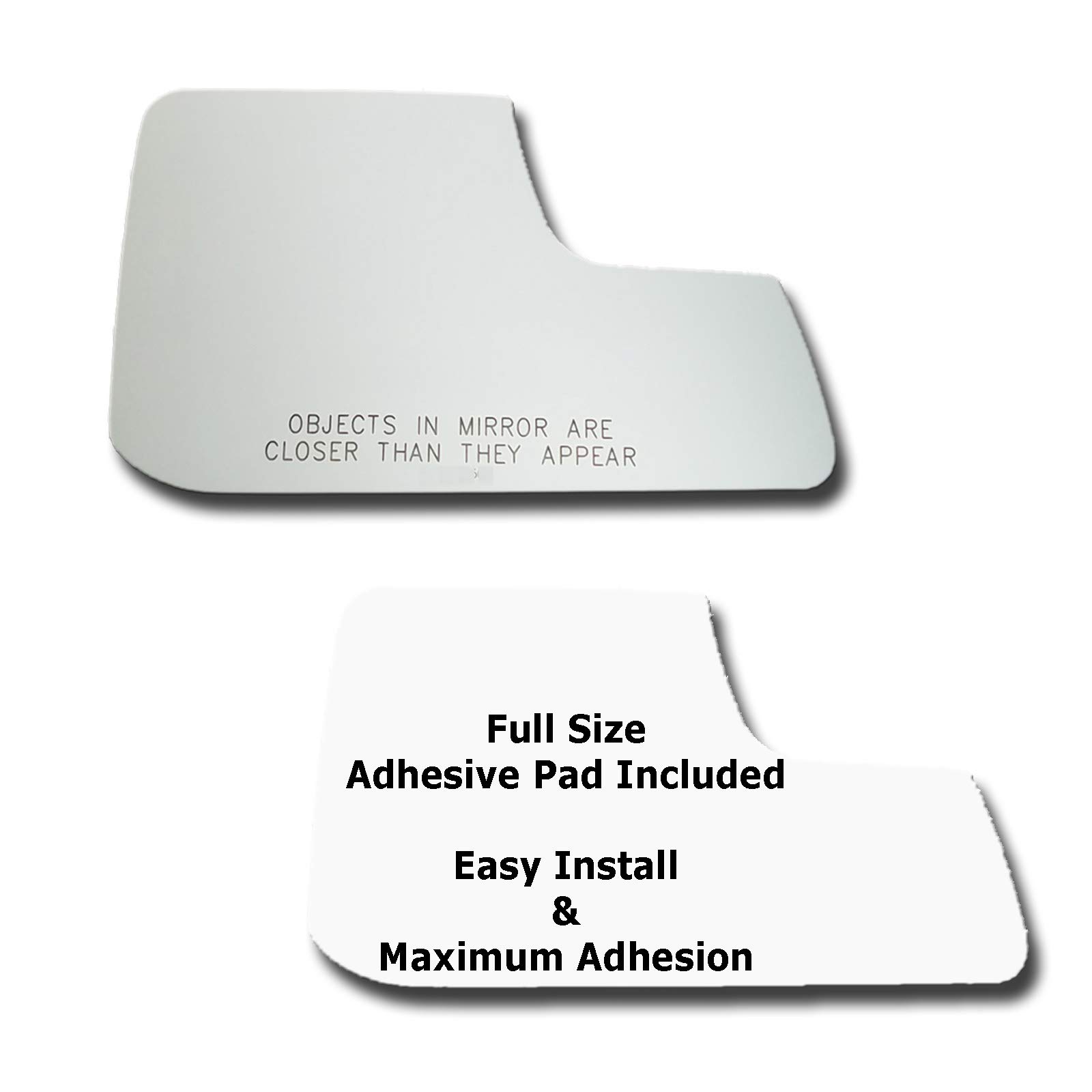 2011-2014 Ford Edge Right Side Passenger Mirror Replacement Glass with Full Size Adhesive Pad - RH View Mirror for Safe Lane Changing & Parking Assistance