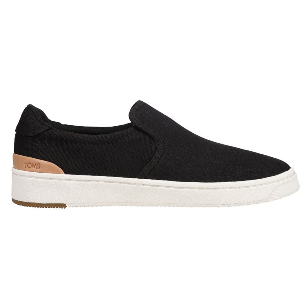 TOMS Men's Travel Lite 2.0 Slip-On Sneakers - Comfortable Casual Shoes for Walking & Travel - Black | Perfect for Daily Wear, Commuting & Light Hiking