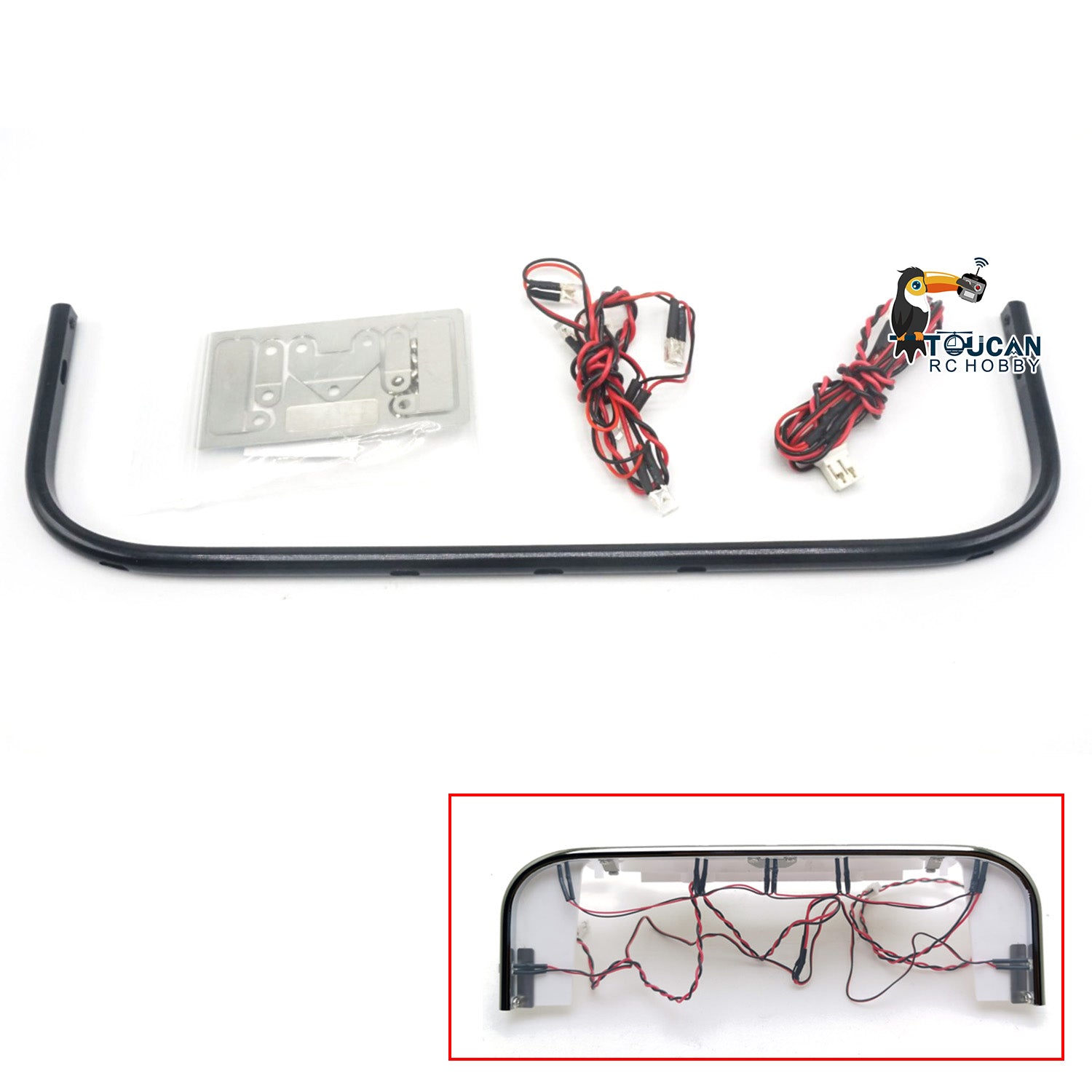 1/14 Scale RC Truck LED Cabin Light Kit for 56360 56362 56368 56371 770S Remote Control Trucks - DIY Tractor Parts Upgrade for Nighttime Off-Roading