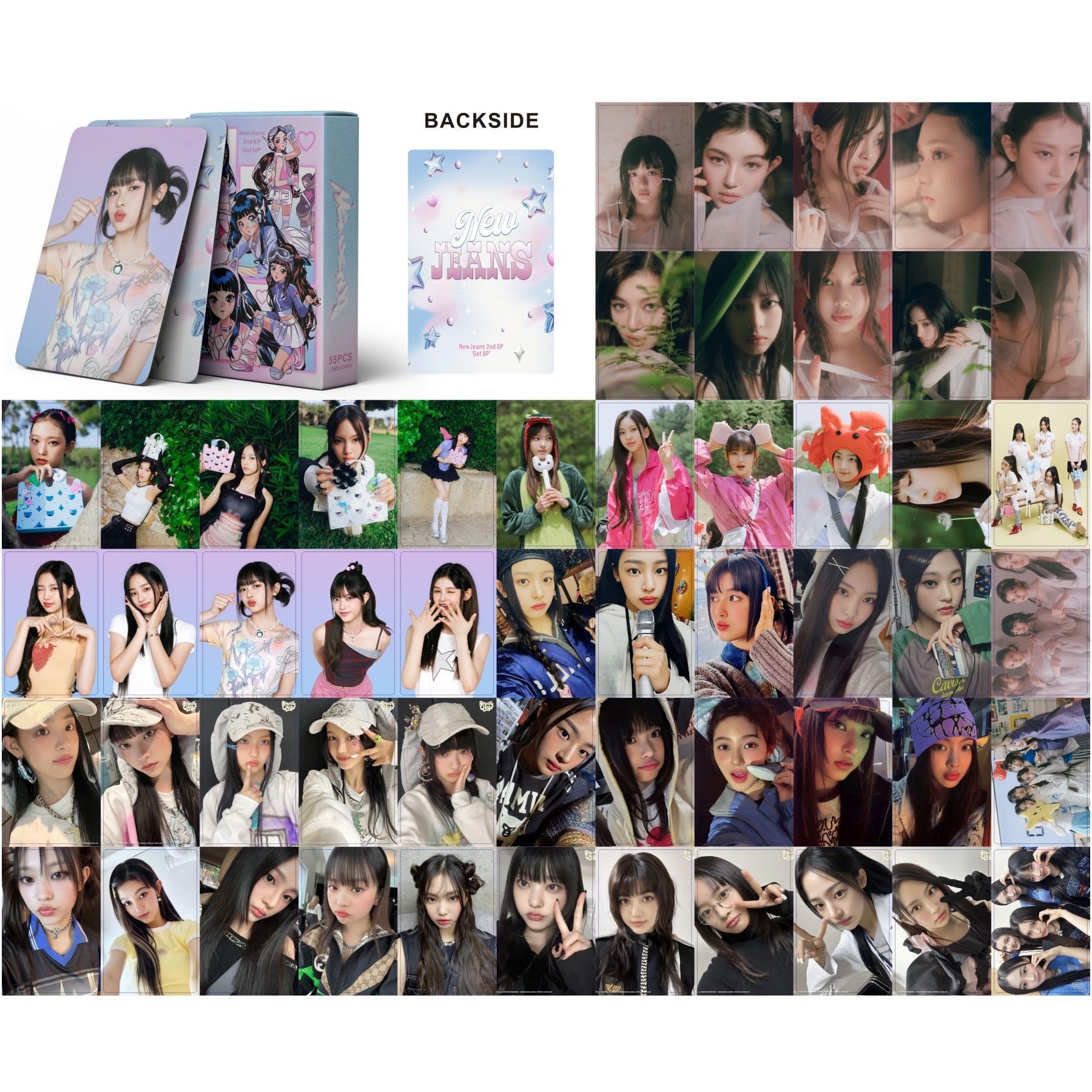 NewJeans Photocards 330Pcs Kpop Merchandise Set - 6 Boxes Lomo Cards for NewJeans Fans Collection | Perfect for Scrapbooking, Gift Giving & Kpop Fan Events