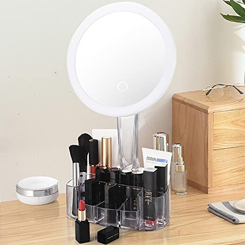 Licogel LED Makeup Mirror - USB Rechargeable, Detachable for Vanity & Travel